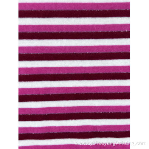 Medium Weight 350gsm Striped Velvet Fabric For Sofa